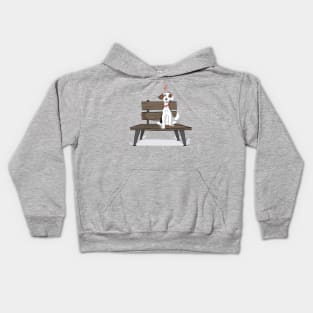 Handsome puppy Kids Hoodie